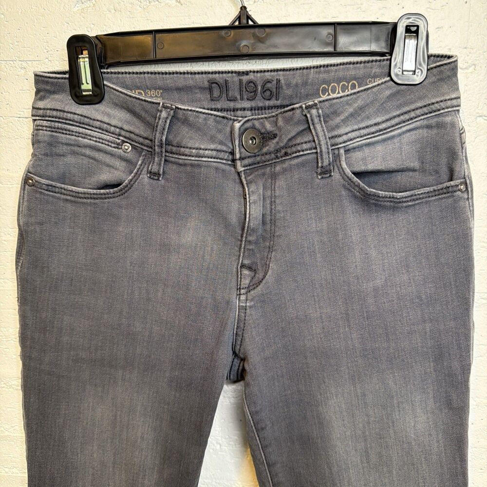 DL1961 Women's Coco Curvy Straight Leg Jeans Gray 25 Capsule Quiet Luxury - Picture 2 of 6